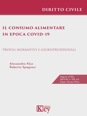 cover image of Il consumo alimentare in epoca Covid-19